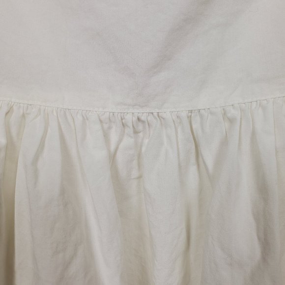 Free People Puff-Sleeve White Top Size M - Picture 6 of 10